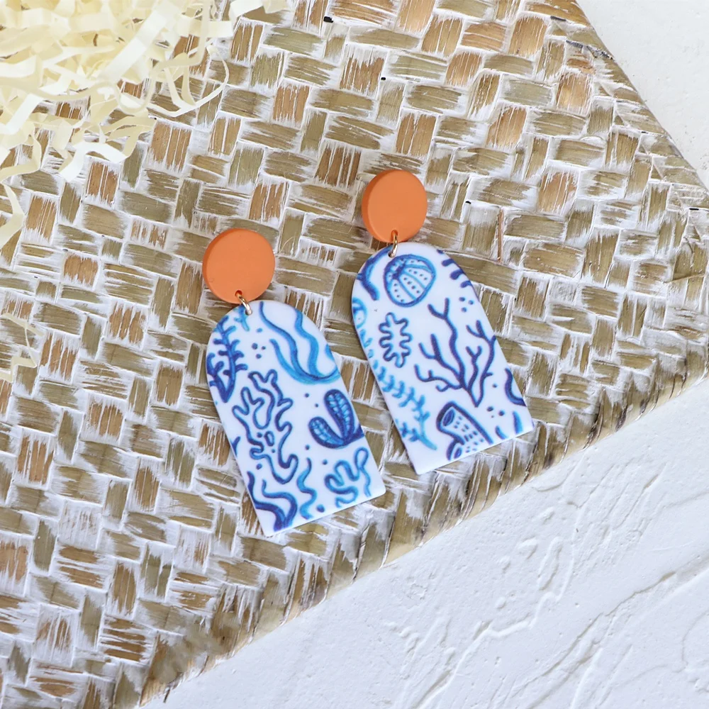 JUHU Hot Sale Fashion Girls Geometric Patterns Cute Acrylic Printed Colored Lines Earrings Simple For Women Party Jewelry, Colorful
JUHU Hot Sale Fashion Girls Geometric Patterns Cute Acrylic Printed Colored Lines Earrings Simple For Women Party Jewelry, Colorful