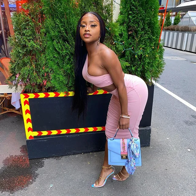 Charming Pink Sleeveless One Shoulder Cropped Top 2 Piece Skirt Set Sexy Summer Women Popular Outfits -YS
Charming Pink Sleeveless One Shoulder Cropped Top 2 Piece Skirt Set Sexy Summer Women Popular Outfits -YS