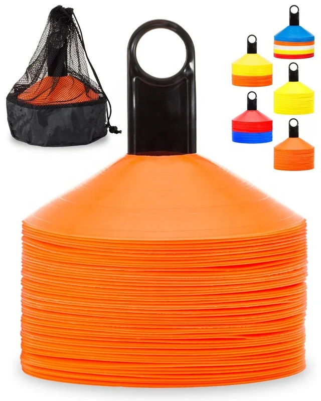 Wholesale Sport Soccer Disc Cones Sets 50-Pack ,come with holder and mesh bag, Customize color
Wholesale Sport Soccer Disc Cones Sets 50-Pack ,come with holder and mesh bag, Customize color