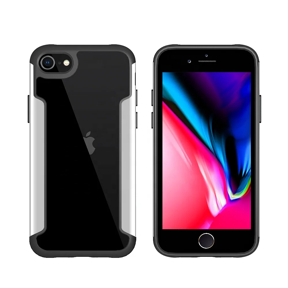 For Iphone SE 2 case shockproof transparent back cover colorful metal pc frame bumper phone case, 5 colors , can be customized
For Iphone SE 2 case shockproof transparent back cover colorful metal pc frame bumper phone case, 5 colors , can be customized