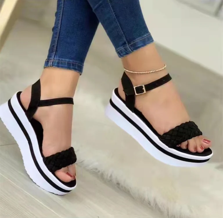 2022 Summer New Women Roman Thick-soled Sandals Women's Thick-soled Woven One-word Buckle Strap Women's Sandals, As pictures
2022 Summer New Women Roman Thick-soled Sandals Women's Thick-soled Woven One-word Buckle Strap Women's Sandals, As pictures