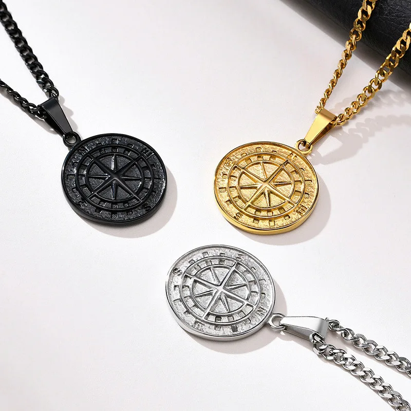 Layered Necklaces For Men Crucifix Travel Compass Pendant Stainless Steel Cuban Figaro Wheat Chain Angel Wing Retro Collar Gift
Layered Necklaces For Men Crucifix Travel Compass Pendant Stainless Steel Cuban Figaro Wheat Chain Angel Wing Retro Collar Gift