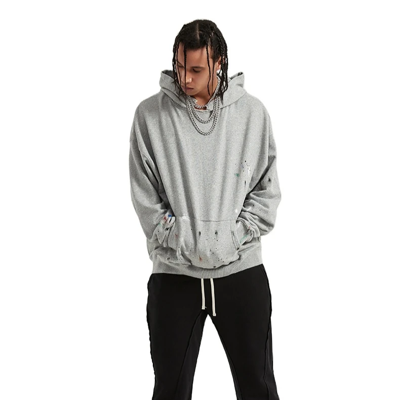 High Street Scattered Graffiti Splash Terry Sweater Autumn and Winter Cut Neckline Jacket Dark Wind Fashion Hooded Sweater Men
High Street Scattered Graffiti Splash Terry Sweater Autumn and Winter Cut Neckline Jacket Dark Wind Fashion Hooded Sweater Men