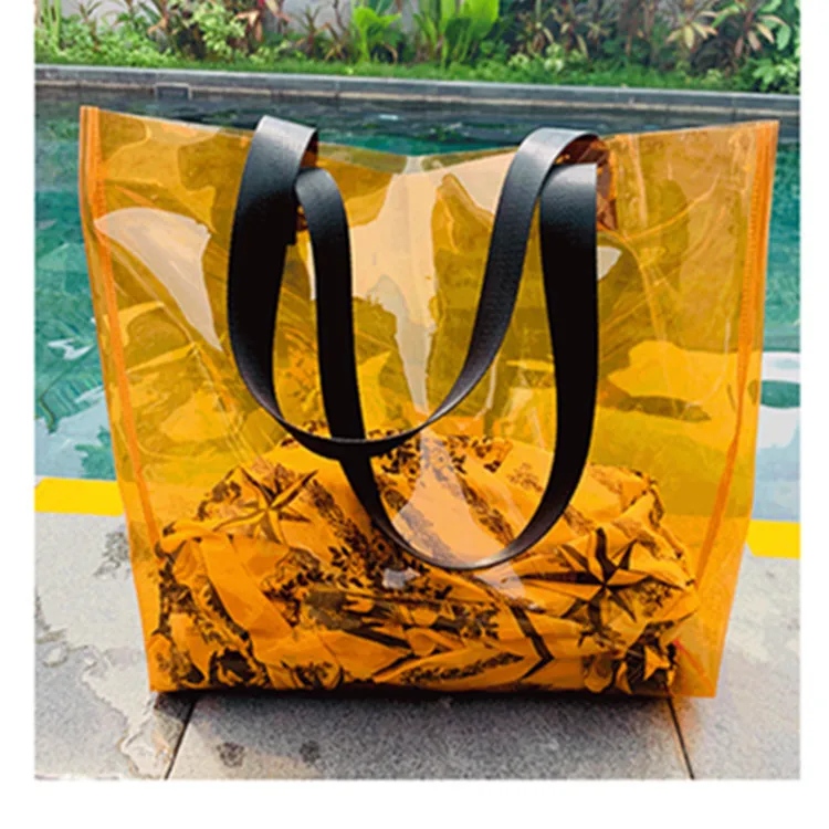 Transparent Laser Large Pvc Tote Bag Advertising Campaign Shopping Gift Bag Jelly Bag Exhibition Net Celebrity Spot, 8 colors
Transparent Laser Large Pvc Tote Bag Advertising Campaign Shopping Gift Bag Jelly Bag Exhibition Net Celebrity Spot, 8 colors