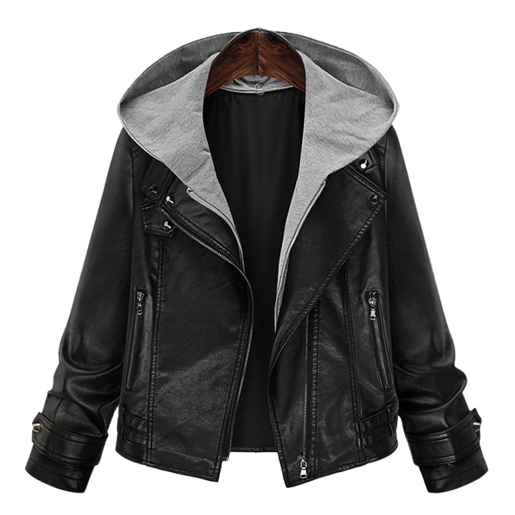 TMW wholesale high quality slim pocket Long sleeve lapel jacket leather jacket biker jacket woman 
TMW wholesale high quality slim pocket Long sleeve lapel jacket leather jacket biker jacket woman
