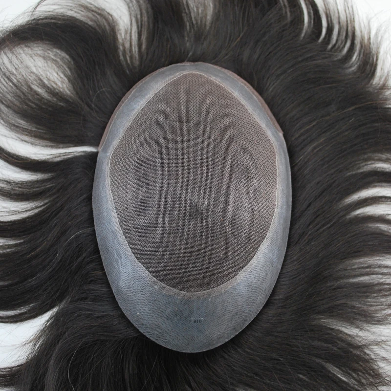 Stock human hair welded mono hair replacement system pu perimeter hairpieces for men
Stock human hair welded mono hair replacement system pu perimeter hairpieces for men
