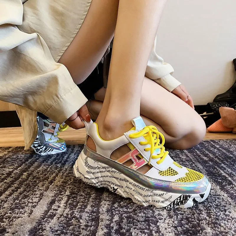 New Summer Women Sneakers Mesh Casual Platform sandals Trainers Shoes Heels Wedges Breathable Woman Height Increasing Shoes
New Summer Women Sneakers Mesh Casual Platform sandals Trainers Shoes Heels Wedges Breathable Woman Height Increasing Shoes