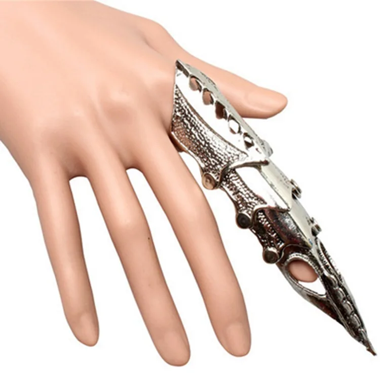Men's Jewelry Silvery Knuckle Full Finger Double Loop Activity Ring Punk Rock Gothic Cool Ring for Men Gift
Men's Jewelry Silvery Knuckle Full Finger Double Loop Activity Ring Punk Rock Gothic Cool Ring for Men Gift