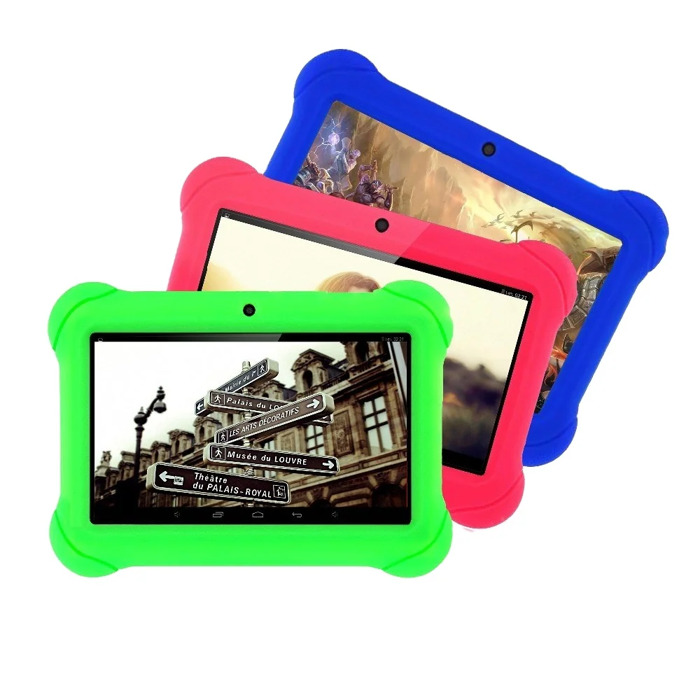 

New design 7 inch Tablet for Kids Children Gift Game Apps Android 4.4 1GB RAM 16GB ROM WiFi Quad Core Tablet, Blue green red black