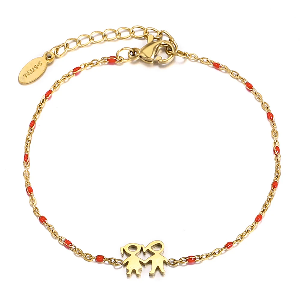 New arrivals couple valentines gifts stainless steel gold plated love girls beaded accessories boy bracelet, Red/blue/white/pink
New arrivals couple valentines gifts stainless steel gold plated love girls beaded accessories boy bracelet, Red/blue/white/pink