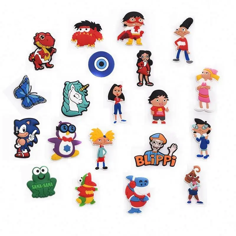 Amazon Hot Sell PVC charms Custom designer for sandals charms and bracelet gifts for kids, Customized color
Amazon Hot Sell PVC charms Custom designer for sandals charms and bracelet gifts for kids, Customized color