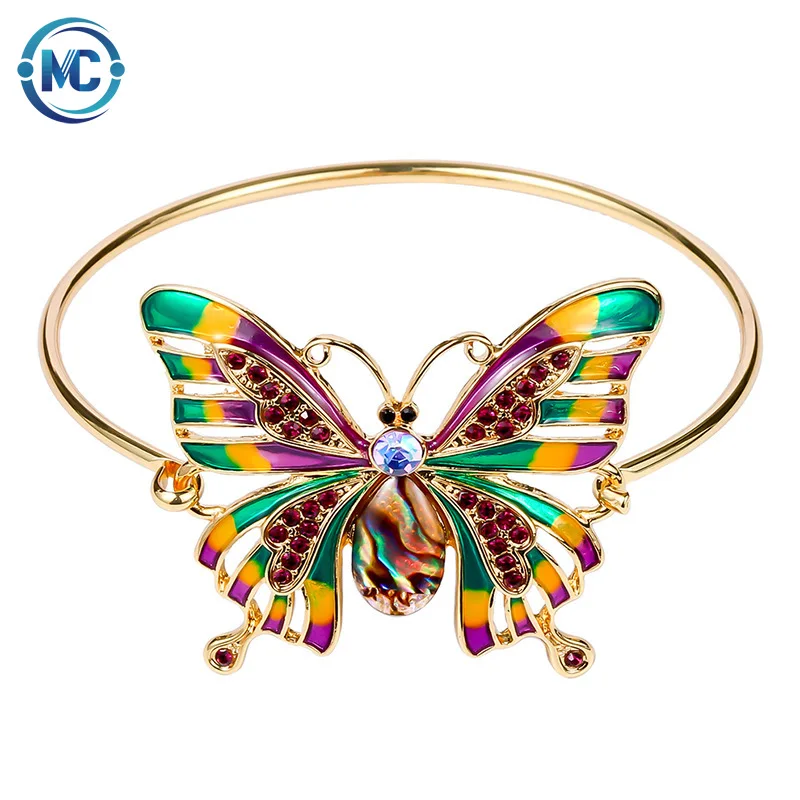 2021 New Accessories Stainless Steel Bangle custom Open Butterfly Enamel bracelet
2021 New Accessories Stainless Steel Bangle custom Open Butterfly Enamel bracelet