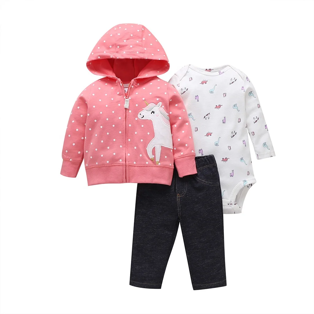 2021 Factory Wholesale Low MOQ Fashion Unicorn Newborn Baby Girls Rompers 3 Piece Clothing Set
2021 Factory Wholesale Low MOQ Fashion Unicorn Newborn Baby Girls Rompers 3 Piece Clothing Set