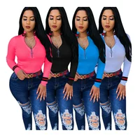 E91727 hotsale women solid color half zipper shirt lady high collar upper clothes new arrival upper outwear
E91727 hotsale women solid color half zipper shirt lady high collar upper clothes new arrival upper outwear
