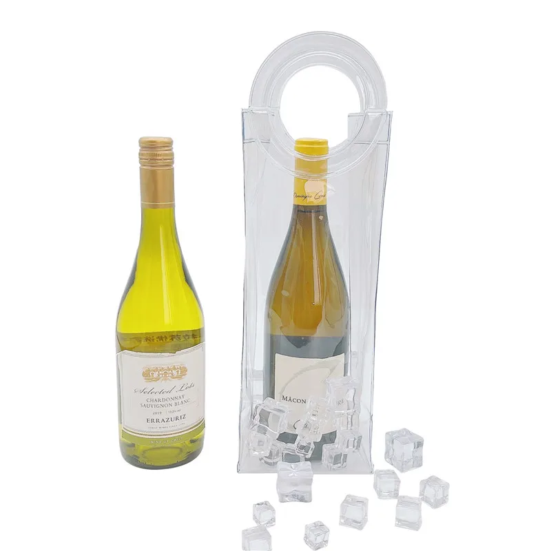 LEAK-PROOF Transparent PVC Wine Chilling Bag champagne bags Beer Bottle Packaging Cooler Ice Bag, Customized color
LEAK-PROOF Transparent PVC Wine Chilling Bag champagne bags Beer Bottle Packaging Cooler Ice Bag, Customized color