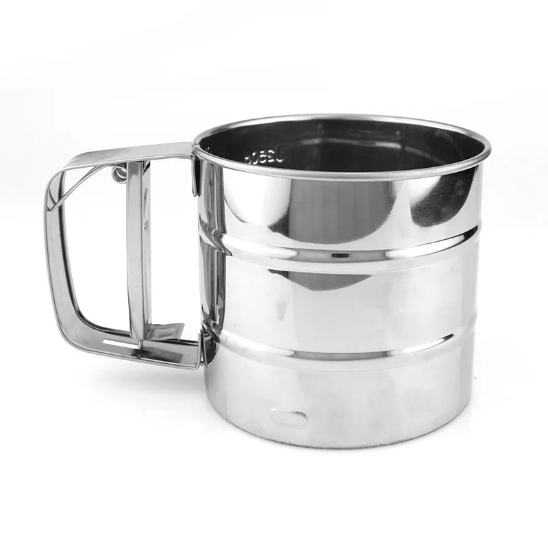 Factory Direct Sales Small Cup with Scale Manual Stainless Steel Flour Sifter DIY Baking Tool Sifters & Shakers Cup
Factory Direct Sales Small Cup with Scale Manual Stainless Steel Flour Sifter DIY Baking Tool Sifters & Shakers Cup
