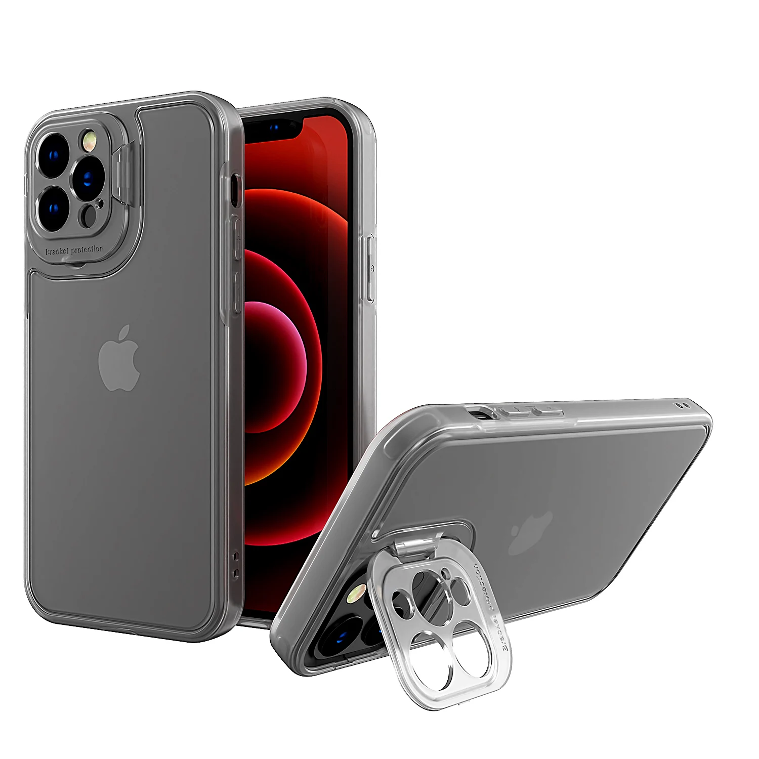 folding kickstand camera protection mobile cover transparent clear tpu pc bumper custom phone case for iphone 12 13 pro max, 4 colors
folding kickstand camera protection mobile cover transparent clear tpu pc bumper custom phone case for iphone 12 13 pro max, 4 colors