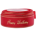 Hot Sale Printed Ribbon Satin 100% Polyester Wholesale Ribbon Silk