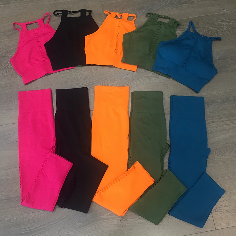 Women Neon Color Seamless Gym Fitness Yoga 2 Piece Clothing Active Wear Yoga Set Wholesale, As picture
Women Neon Color Seamless Gym Fitness Yoga 2 Piece Clothing Active Wear Yoga Set Wholesale, As picture