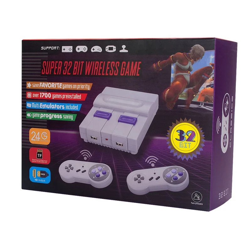 Video Games Console 32 Bit Retro Classic Game Player 1788 in 1 HD TV Classic Console Support Save Added Games
Video Games Console 32 Bit Retro Classic Game Player 1788 in 1 HD TV Classic Console Support Save Added Games