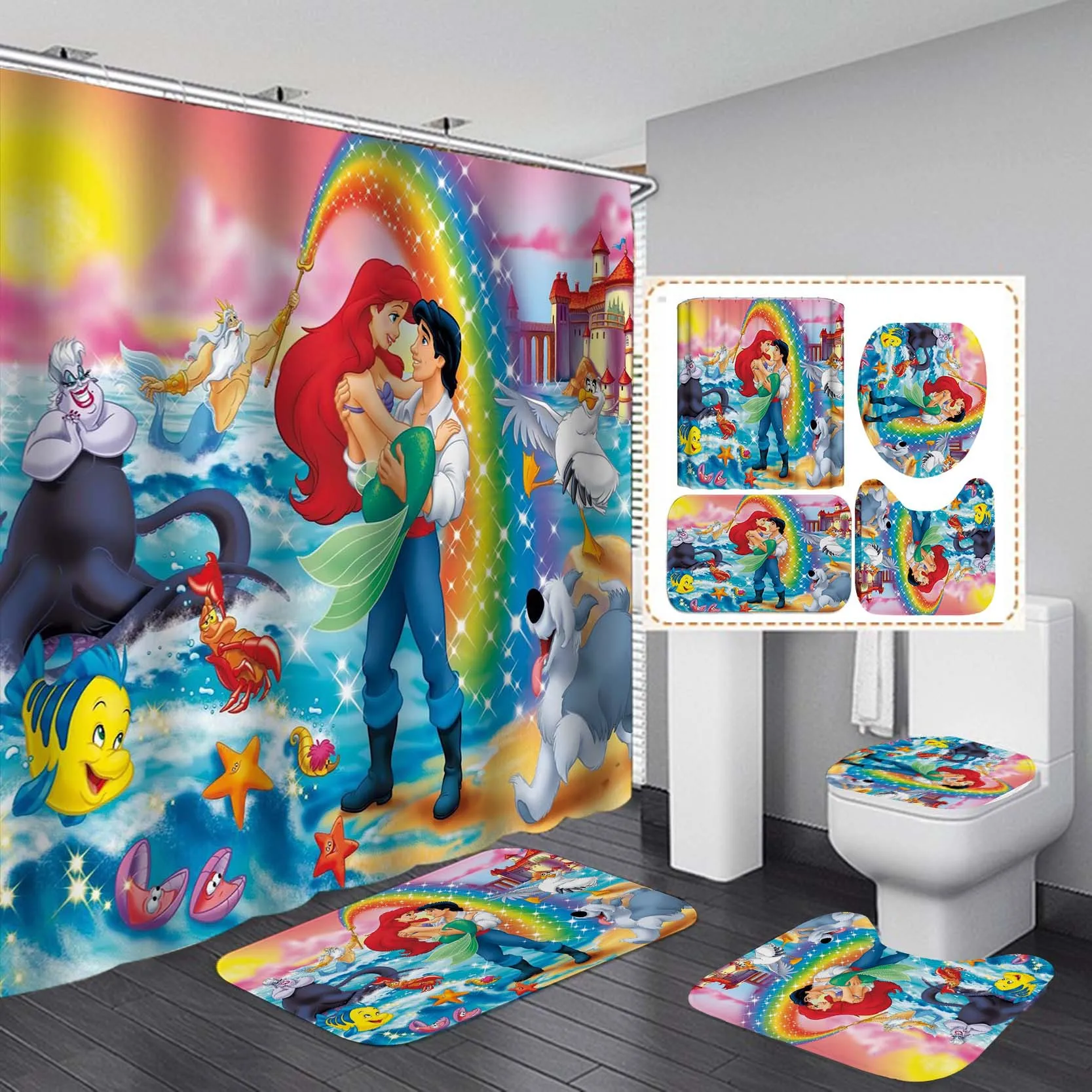 Digital Thick Shower Curtain With Hooks Custom Design Liner Waterproof Set Luxury Polyester Curtain Bathroom Set
Digital Thick Shower Curtain With Hooks Custom Design Liner Waterproof Set Luxury Polyester Curtain Bathroom Set