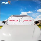 Custom design double circle window sunshade car foldable car sunshade
