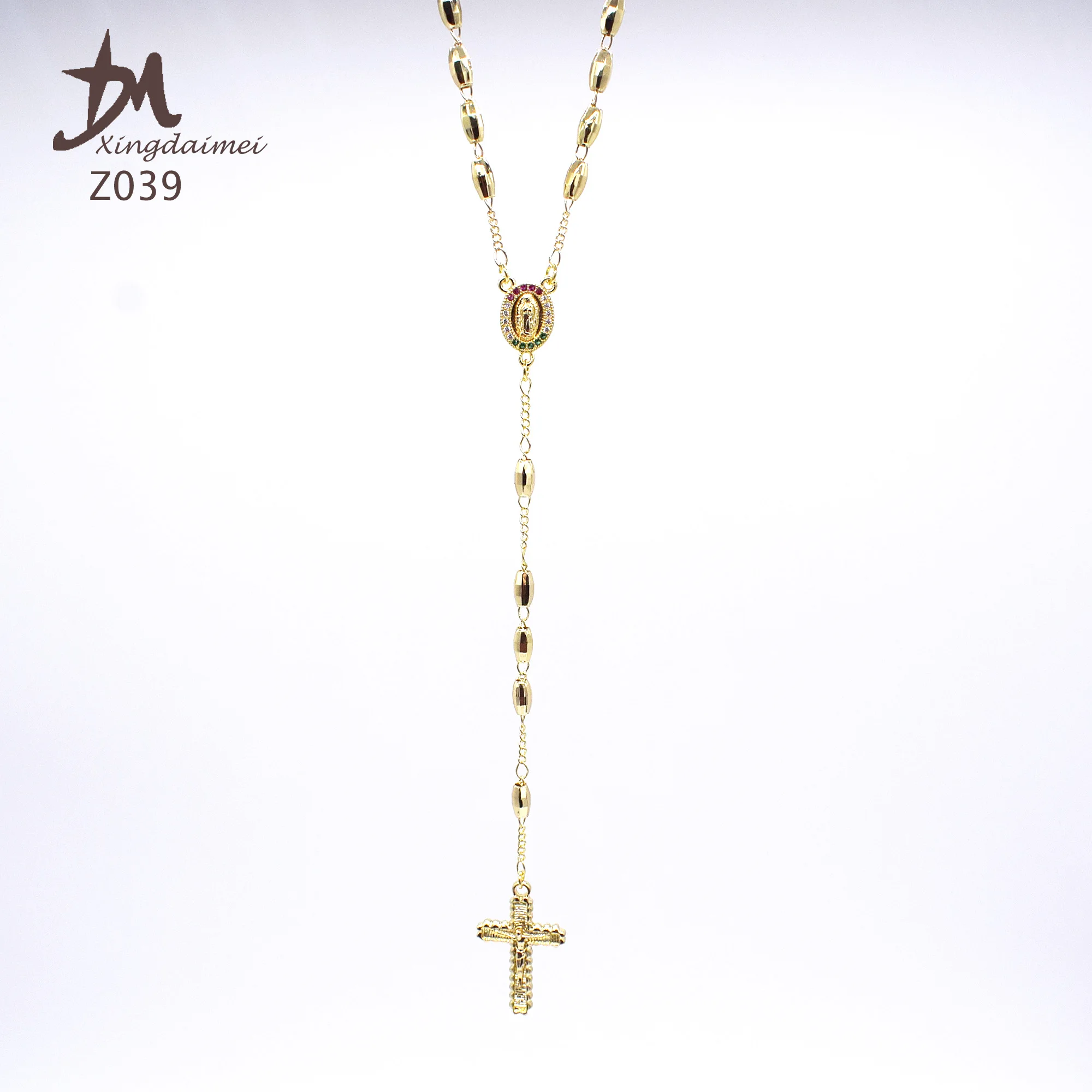 Z039 gold rosary necklace wholesale three colors Holy Father rosary beaded Zircon Virgin Mary necklace, 3 color
Z039 gold rosary necklace wholesale three colors Holy Father rosary beaded Zircon Virgin Mary necklace, 3 color