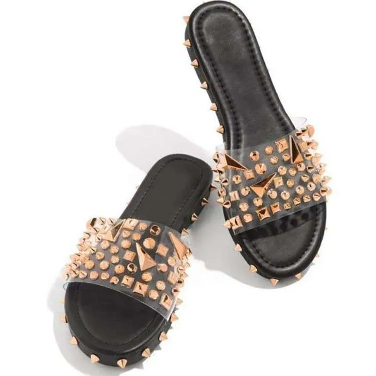 women sandals fashion transparent beautiful crystal rivet large size women's slippers
women sandals fashion transparent beautiful crystal rivet large size women's slippers