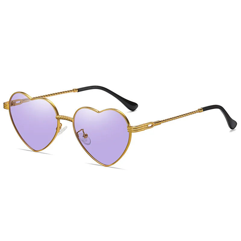 New Arrivals Metal Frame Heart Shaped Sunglasses Purple Color Trendy Woman Eyewears Sunglasses
New Arrivals Metal Frame Heart Shaped Sunglasses Purple Color Trendy Woman Eyewears Sunglasses