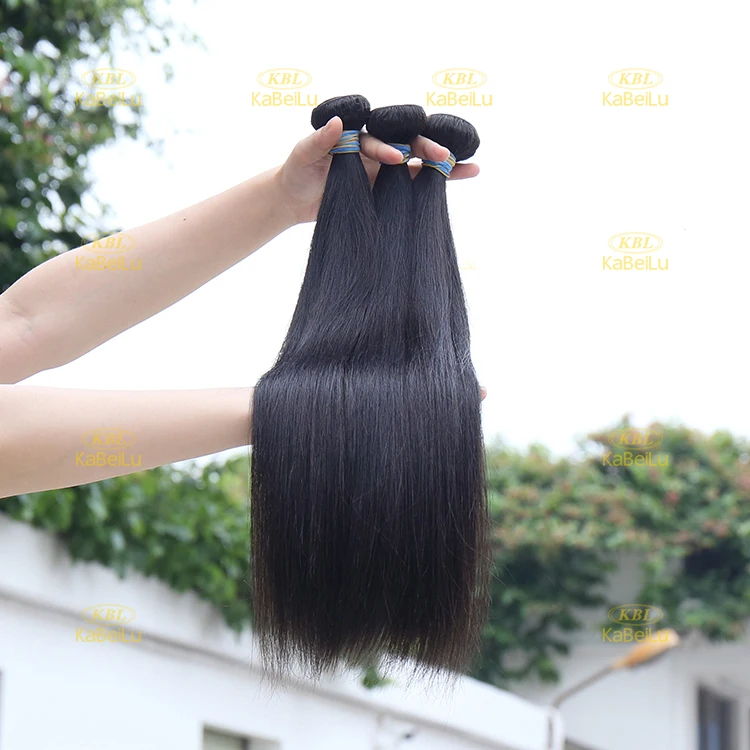 KBL Cuticle Aligned Brazilian Virgin Straight Wave Weft 100% Unprocessed Virgin Human Hair Extensions Can Be Dyed and Bleached
