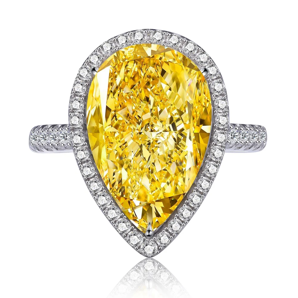 Anster Simulated diamond Customized Diamond Gemstone Jewelry 18k Gold 5.0ct Simulated Fancy Yellow Diamond Ring for Women, Closed to natural yellow diamond
Anster Simulated diamond Customized Diamond Gemstone Jewelry 18k Gold 5.0ct Simulated Fancy Yellow Diamond Ring for Women, Closed to natural yellow diamond