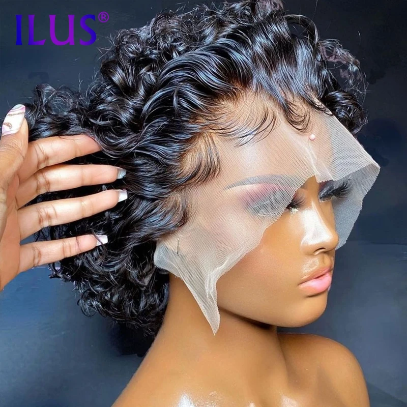 Pixie Cut Human Hair Wigs Black Colored 360 HD Lace Front Human Hair Wigs For Black Women Curly Full Lace Frontal Wigs Brazilian
Pixie Cut Human Hair Wigs Black Colored 360 HD Lace Front Human Hair Wigs For Black Women Curly Full Lace Frontal Wigs Brazilian