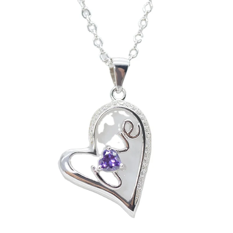 Romantic Love Letters Print Design 925 Silver Crystal Heart Shape Jewelry Gold Plated Pendant Necklace
Romantic Love Letters Print Design 925 Silver Crystal Heart Shape Jewelry Gold Plated Pendant Necklace