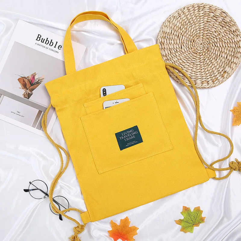 2021 summer custom canvas tote bag creative single shoulder fashion drawstring handbag wholesale, Black
2021 summer custom canvas tote bag creative single shoulder fashion drawstring handbag wholesale, Black