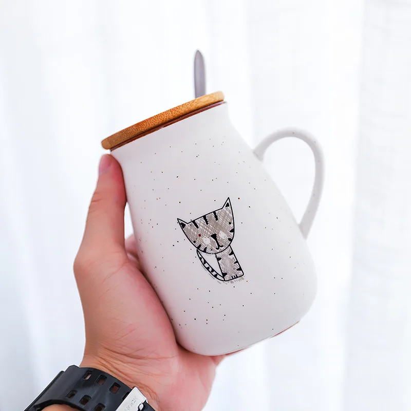 Literary Art Simple Cat Pot-bellied Ceramic Mug With Lid Spoon Home Breakfast Milk Mug Cartoon Cute Water Cup
Literary Art Simple Cat Pot-bellied Ceramic Mug With Lid Spoon Home Breakfast Milk Mug Cartoon Cute Water Cup
