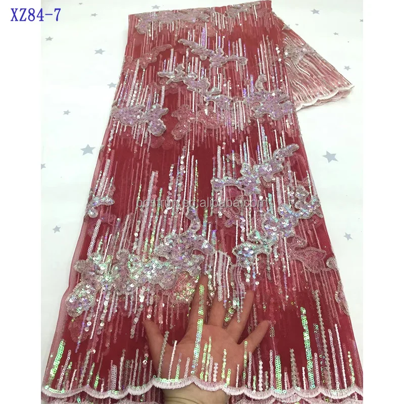 XZ84 Crystal Sequins Bridal Luxury Embroidery Wedding Tulle White Beaded Lace Fabric
XZ84 Crystal Sequins Bridal Luxury Embroidery Wedding Tulle White Beaded Lace Fabric