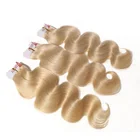 Raw malaysian virgin 613 human hair bundles,wholesale 613 blonde brazilian human hair,12 a curly hair blonde