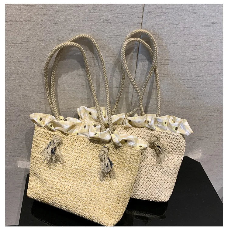 Fashion Wholesale Bags Women Handbags Casual High Capacity Ladies Straw Bag Woven Shoulder Handbags, Khaki,white
Fashion Wholesale Bags Women Handbags Casual High Capacity Ladies Straw Bag Woven Shoulder Handbags, Khaki,white