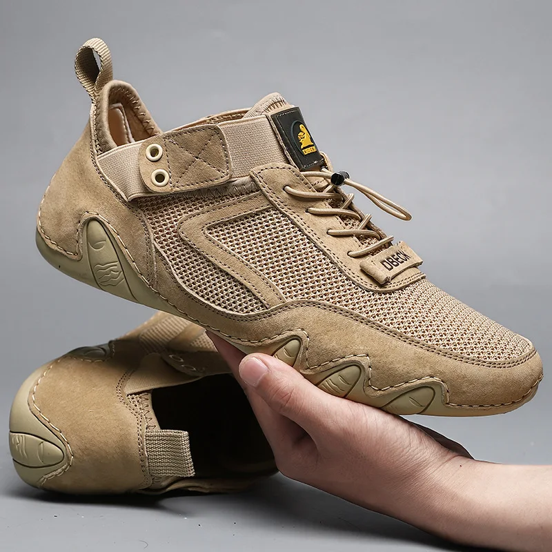 Genuine leather popular sports and leisure men's shoes all match soft lightweight breathable mesh casual shoes for men
Genuine leather popular sports and leisure men's shoes all match soft lightweight breathable mesh casual shoes for men