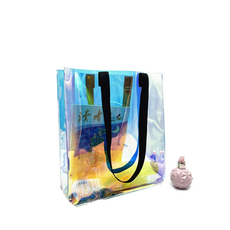 Fashion Holographic Tote Laser PVC Shopping Transparent Travel Beach Large Capacity Bags With Women Handbags
Fashion Holographic Tote Laser PVC Shopping Transparent Travel Beach Large Capacity Bags With Women Handbags