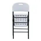 Cheap Custom Folding Lawn Stackable Plastic Chair White Outdoor Made In China