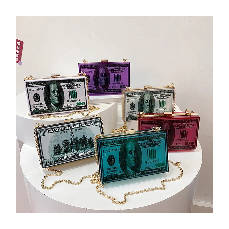 Acrylic Dollar Women Shoulder Bag Female Purse Transparent Handbags Girls PVC Crossbody Bag Fashion Small Bolsos
Acrylic Dollar Women Shoulder Bag Female Purse Transparent Handbags Girls PVC Crossbody Bag Fashion Small Bolsos