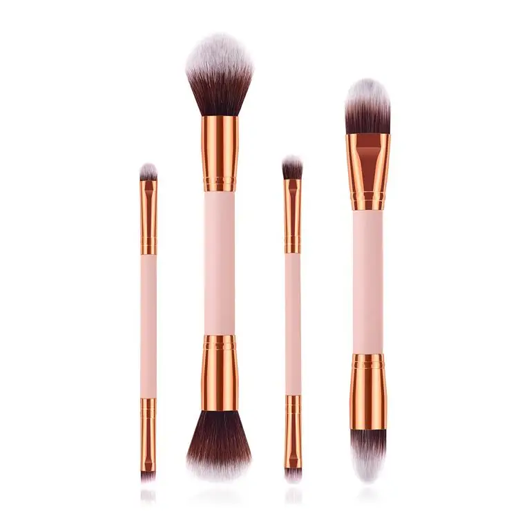 4Pcs Customized pink double head hair best custom makeup brushes Set private label Fan Powder Eye Private Label Professional
4Pcs Customized pink double head hair best custom makeup brushes Set private label Fan Powder Eye Private Label Professional