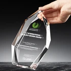 Crystal Crystal Best Selling Custom Rectangle Shaped Big Crystal Trophy Cup With Logo Custom