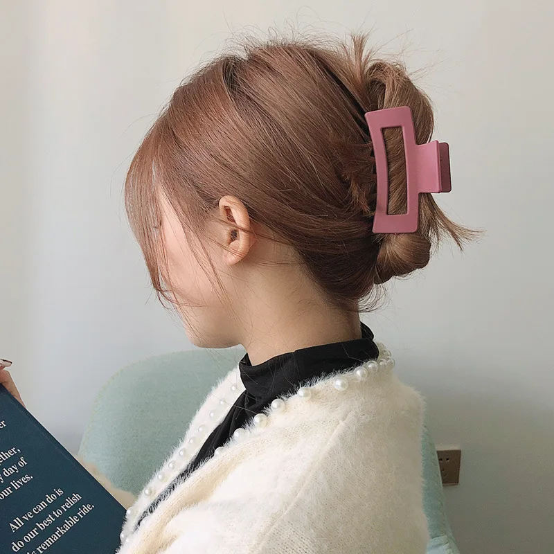 Women Korean Grab Clips Hair Accessories for Girls Solid Color Plastic Hairclip Rectangle Hair Claws
Women Korean Grab Clips Hair Accessories for Girls Solid Color Plastic Hairclip Rectangle Hair Claws