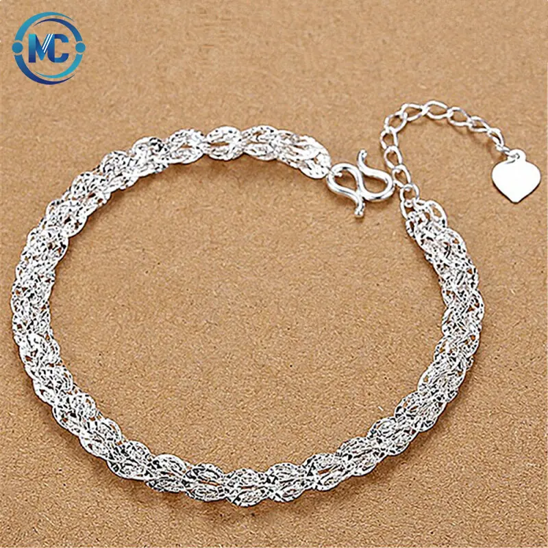 Simple 925 Sterling Silver Chain Bracelet Ethnic Style Hollow Chain Link Handmade Bracelet, As picture
Simple 925 Sterling Silver Chain Bracelet Ethnic Style Hollow Chain Link Handmade Bracelet, As picture