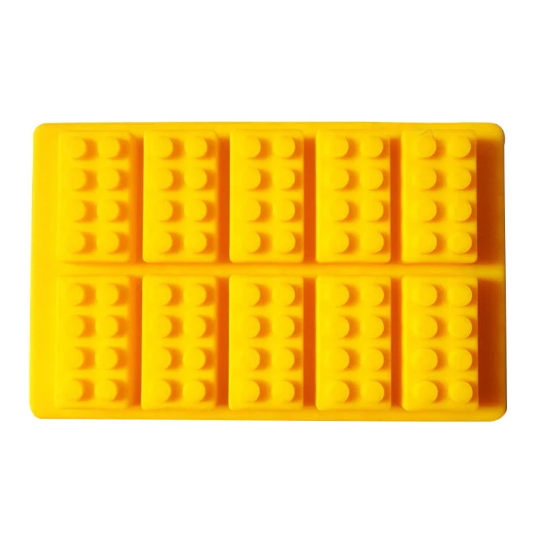 En gros Legos bougies Bonbons savons De Glace En Silicone Moule à Chocolat