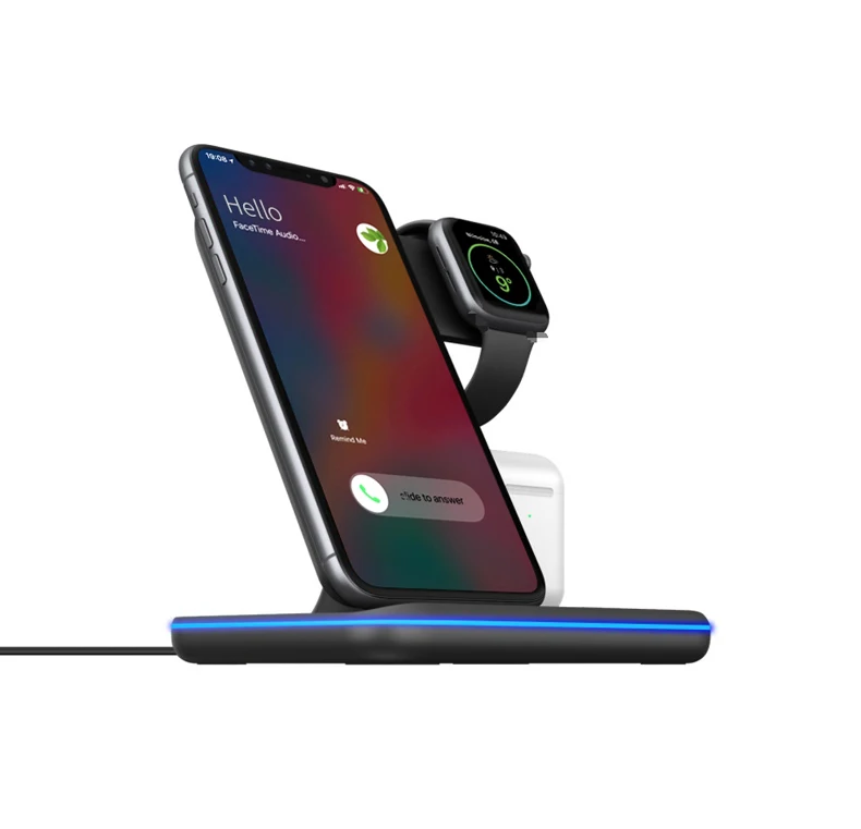 Cell Phone Watch Earphone Charger 3 In 1 Wireless Charger Stand For iPhone Desk Lamp With Wilress Charger 3 In 1, White/black
Cell Phone Watch Earphone Charger 3 In 1 Wireless Charger Stand For iPhone Desk Lamp With Wilress Charger 3 In 1, White/black