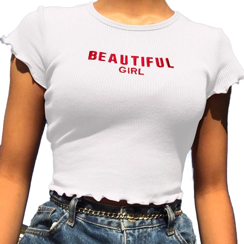 2021 New arrival hot sell slim women clothing cotton short style women's t-shirt crop top
2021 New arrival hot sell slim women clothing cotton short style women's t-shirt crop top