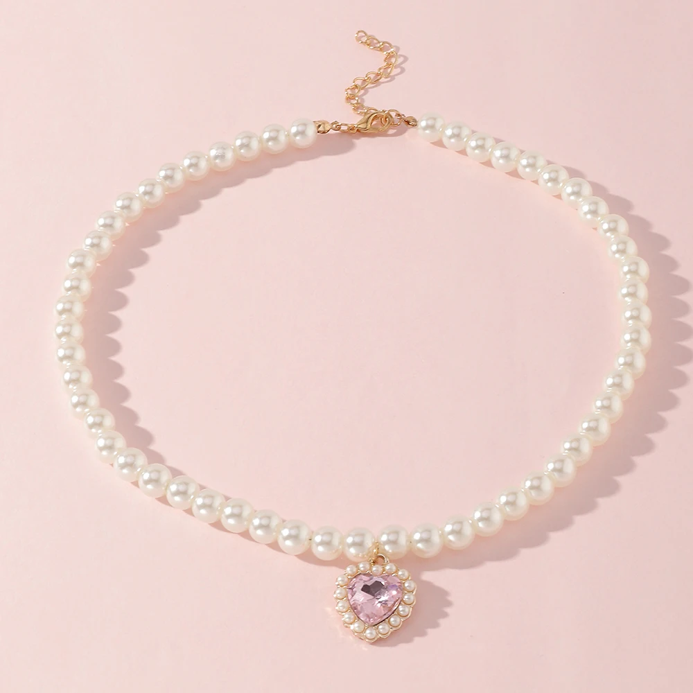 Wholesale Fashion Colourful Heart Geometry Planet Necklace Jewelry Pearl Necklace Chain For Women
Wholesale Fashion Colourful Heart Geometry Planet Necklace Jewelry Pearl Necklace Chain For Women